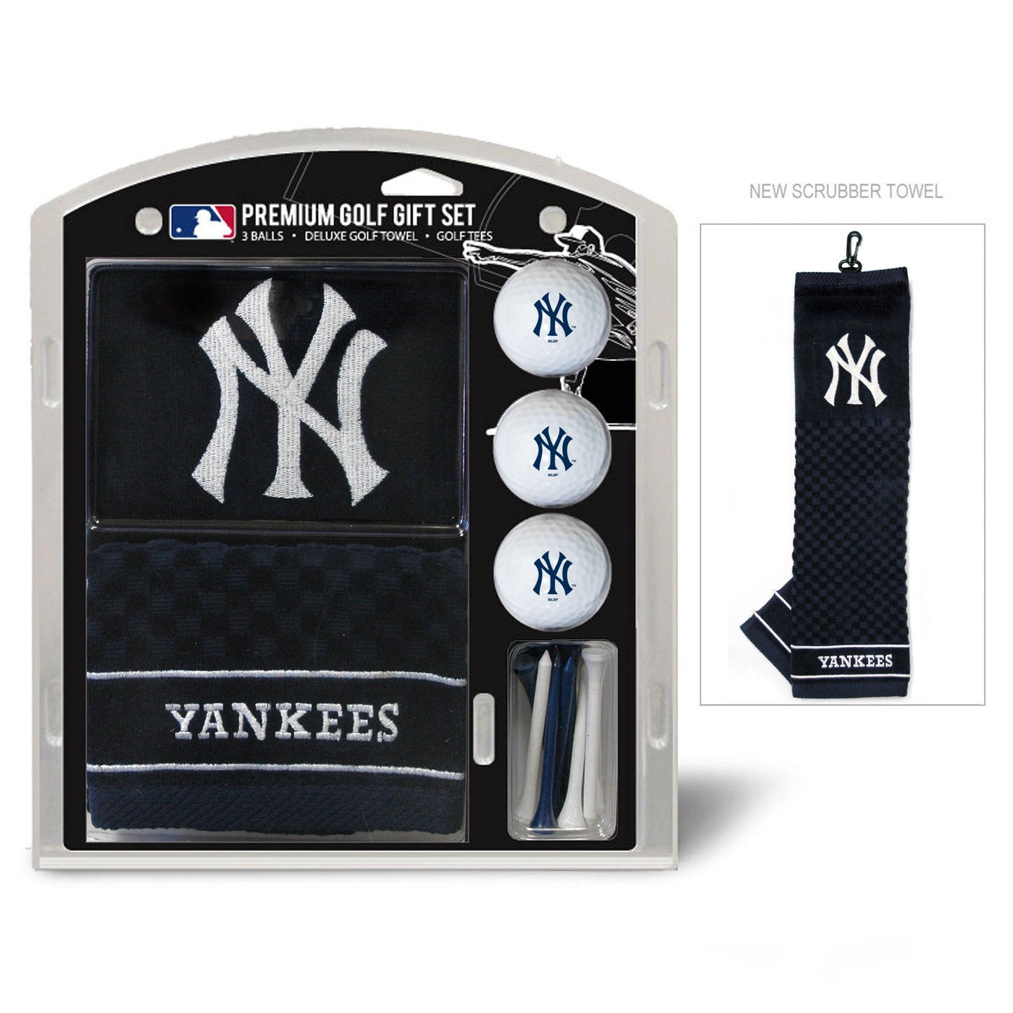 Team Golf New York Yankees Golf Gift Sets - Embroidered Towel Gift Set - 