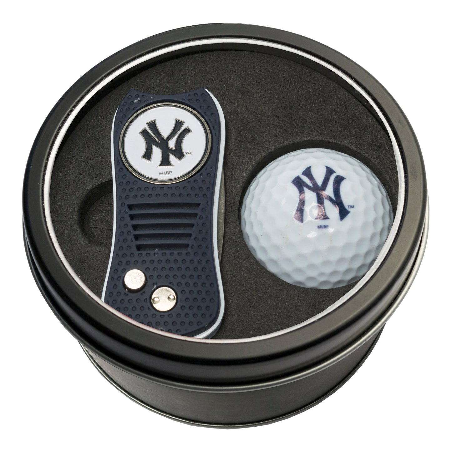 Team Golf New York Yankees Golf Gift Sets - Tin - Divot Tool & Golf Ball - 