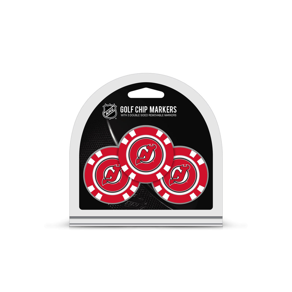 Team Golf NJ Devils Ball Markers - 3 Pack Golf Chip Markers - 