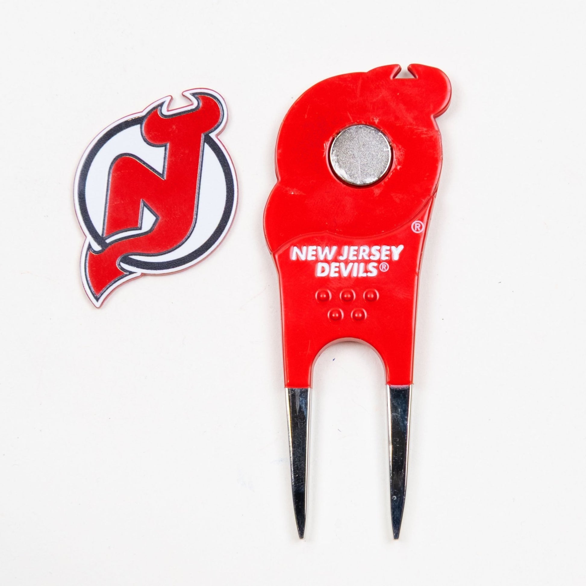 Team Golf NJ Devils Divot Tools - Custom Shaped - 