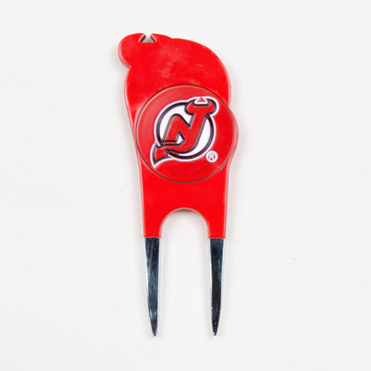 Team Golf NJ Devils Divot Tools - Custom Shaped - 