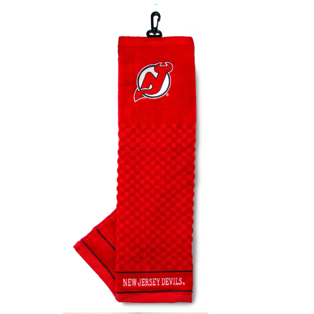 Team Golf NJ Devils Towels - Tri - Fold 16x22 - 