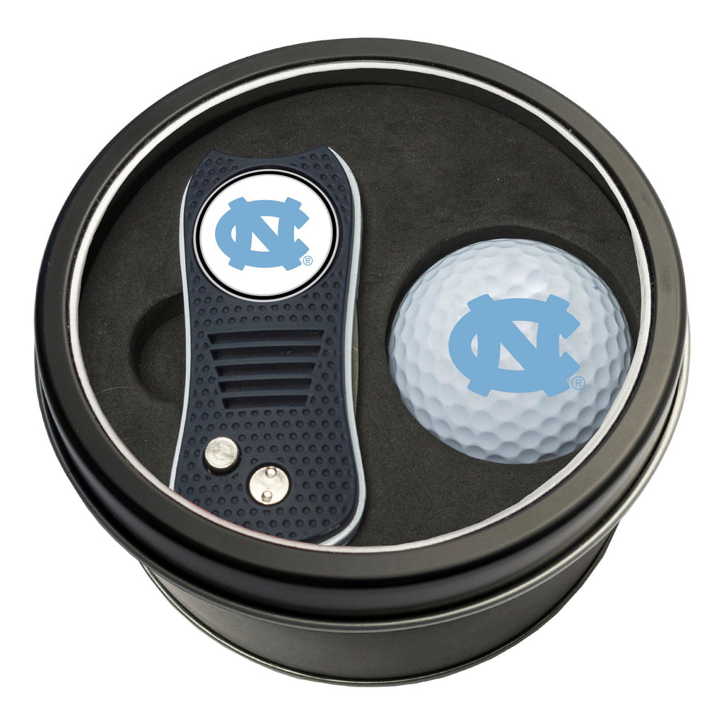 Team Golf North Carolina Golf Gift Sets - Tin - Divot Tool & Golf Ball - 