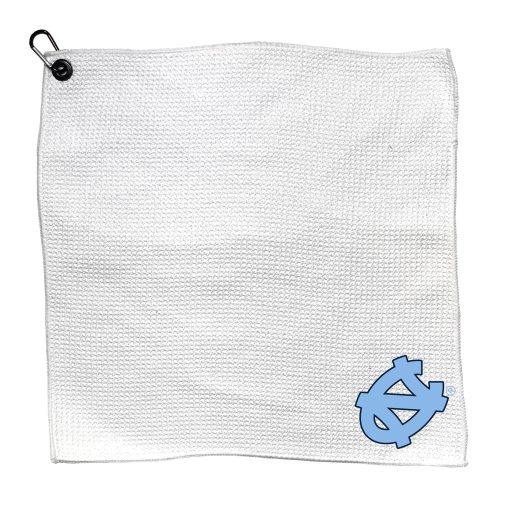 Team Golf North Carolina Golf Towels - Microfiber 15X15 White - 