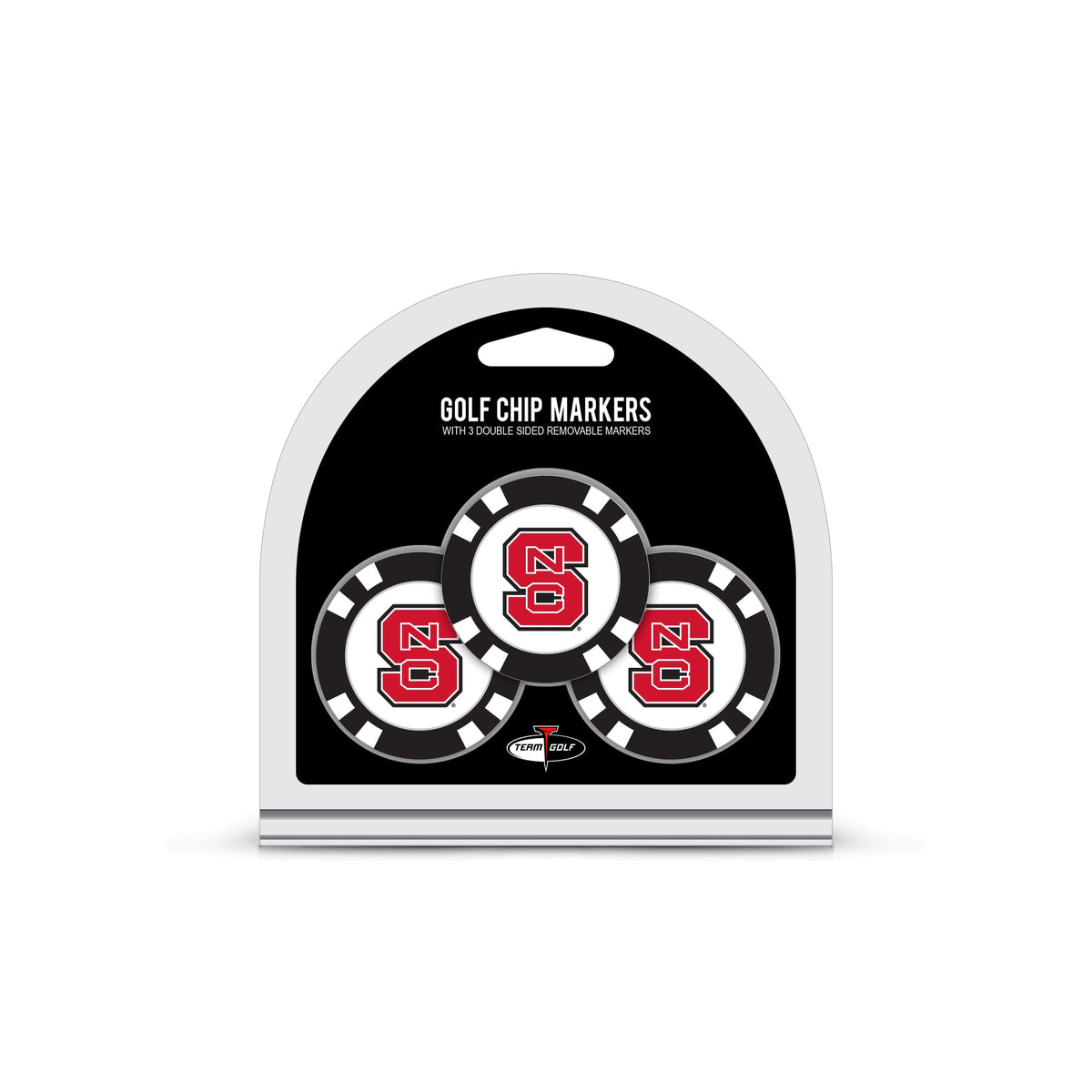 Team Golf North Carolina St Ball Markers - 3 Pack Golf Chip Markers - 