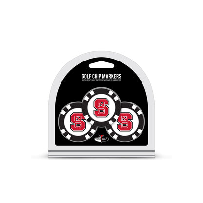 Team Golf North Carolina St Ball Markers - 3 Pack Golf Chip Markers - 