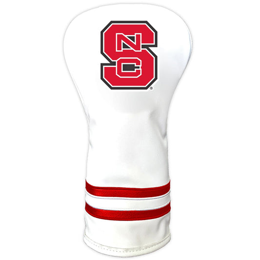 Team Golf North Carolina St DR/FW Headcovers - Vintage Driver HC - Printed White