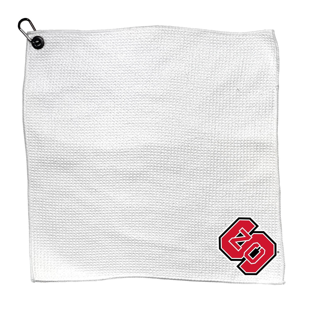 Team Golf North Carolina St Golf Towels - Microfiber 15X15 White - 