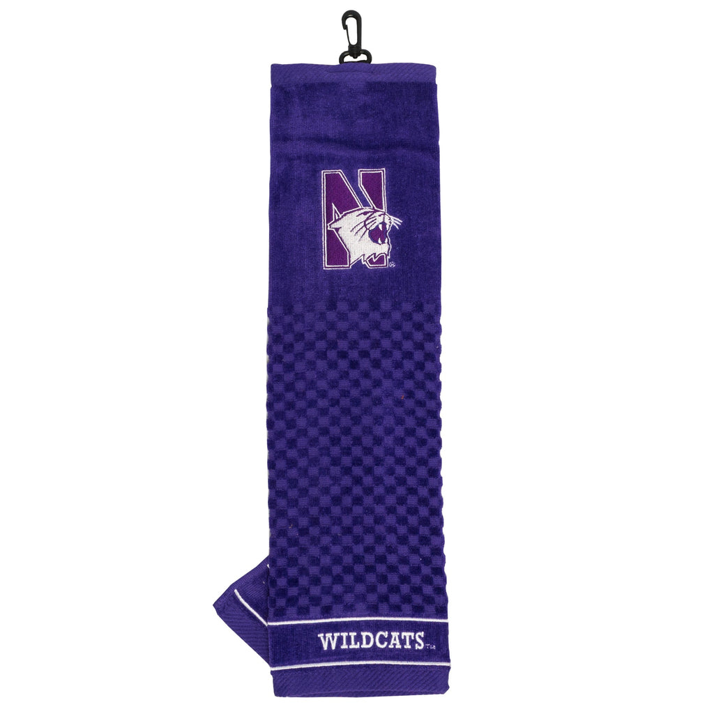 Team Golf Northwestern Golf Towels - Tri - Fold 16x22 - 