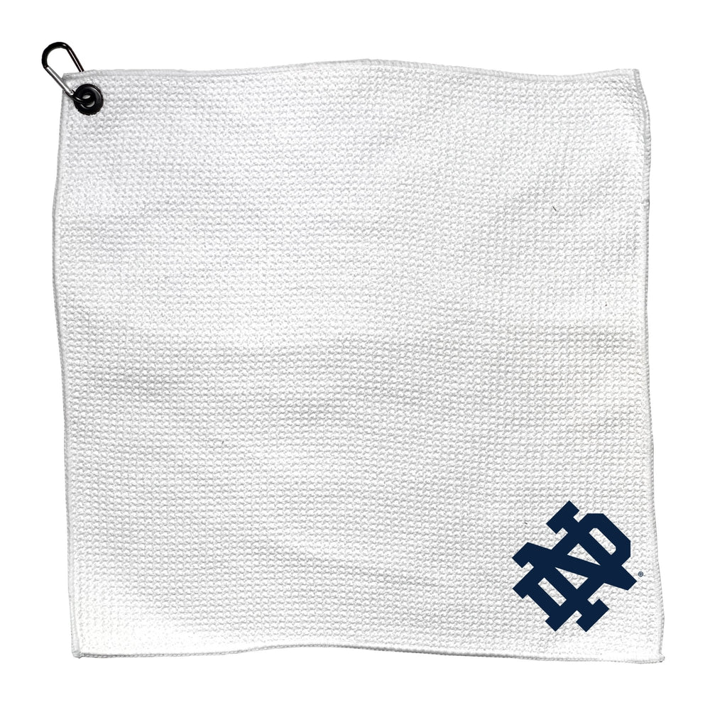 Team Golf Notre Dame Golf Towels - Microfiber 15X15 White - 