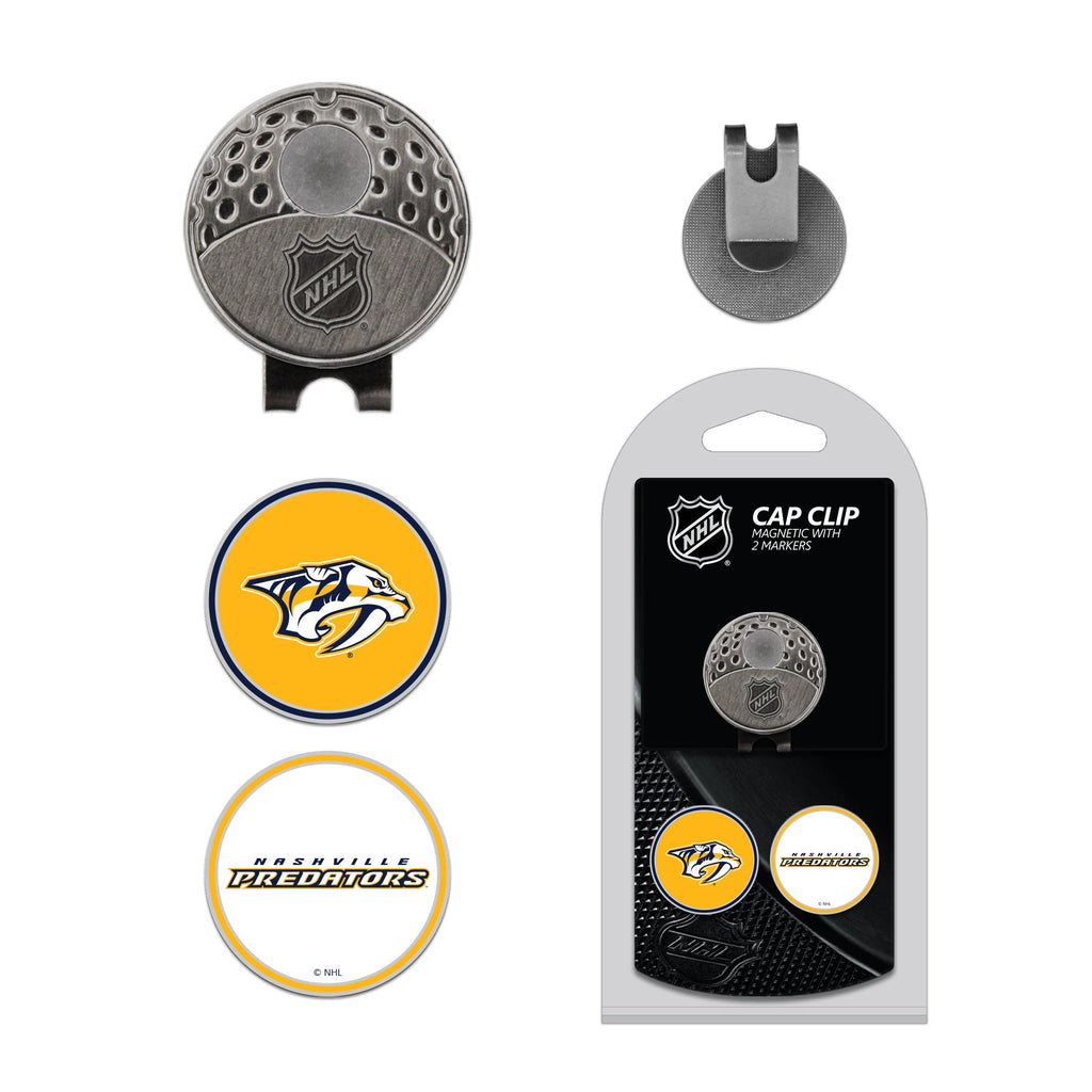 Team Golf NSH Predators Ball Markers - Hat Clip w 2 Ball Markers - 