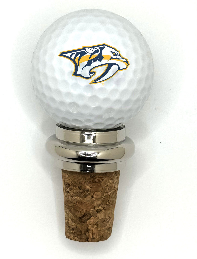 Team Golf NSH Predators Cork Wine Stopper - 