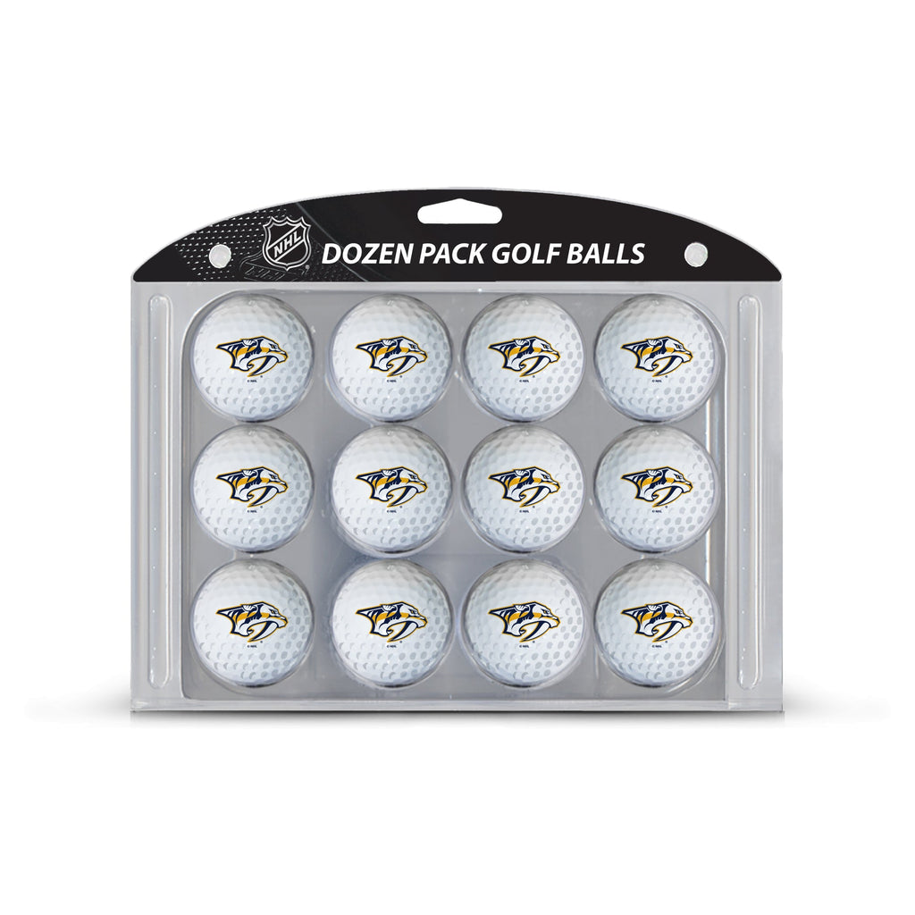 Team Golf NSH Predators Golf Balls - 12 Pack - White