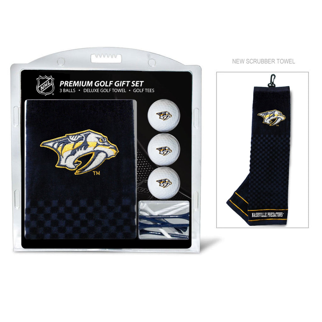 Team Golf NSH Predators Golf Gift Sets - Embroidered Towel Gift Set - 