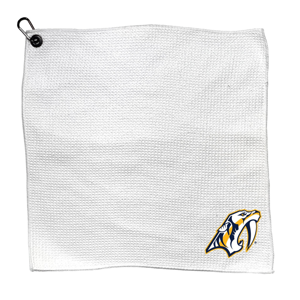 Team Golf NSH Predators Towels - Microfiber 15X15 White - 