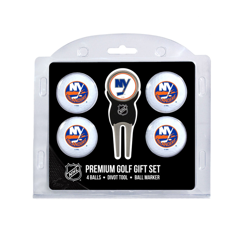 Team Golf NY Islanders Golf Gift Sets - 4 Ball Gift Set - 