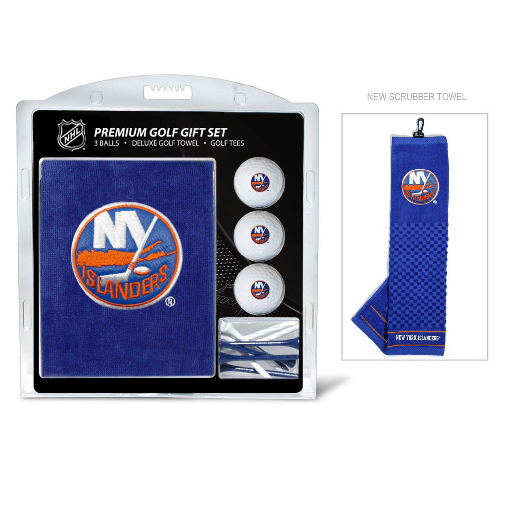 Team Golf NY Islanders Golf Gift Sets - Embroidered Towel Gift Set - 