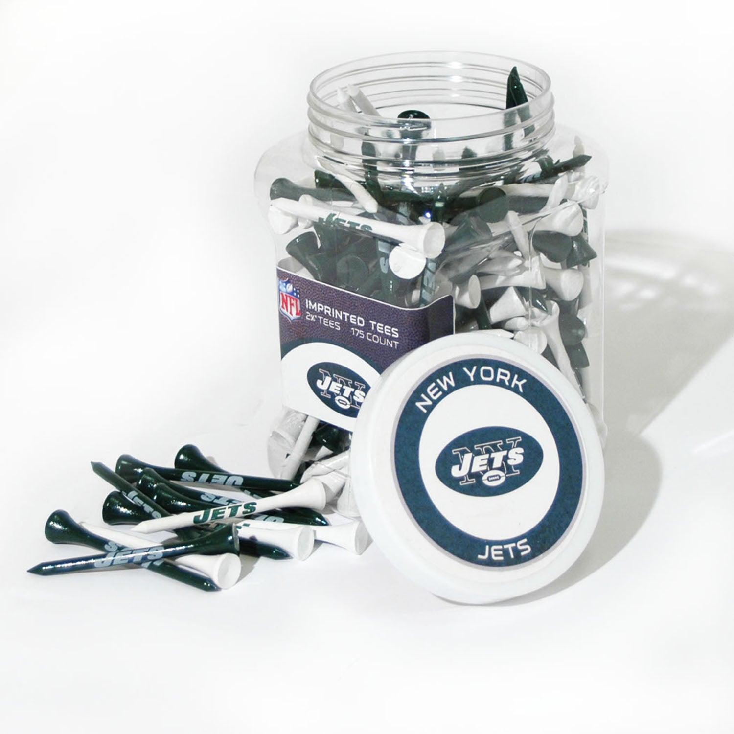 Team Golf NY Jets Golf Tees - 175 Tee Jar - 