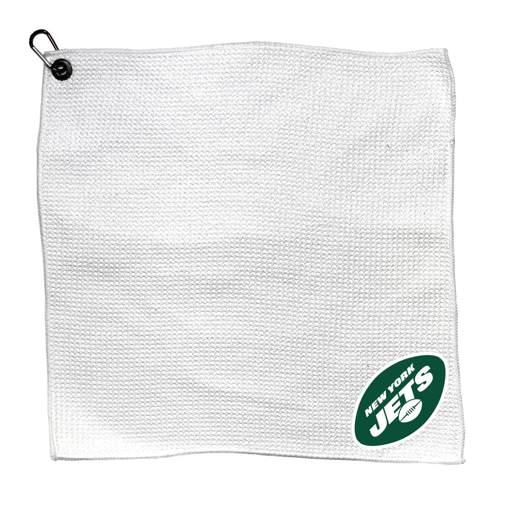 Team Golf NY Jets Golf Towels - Microfiber 15X15 White - 