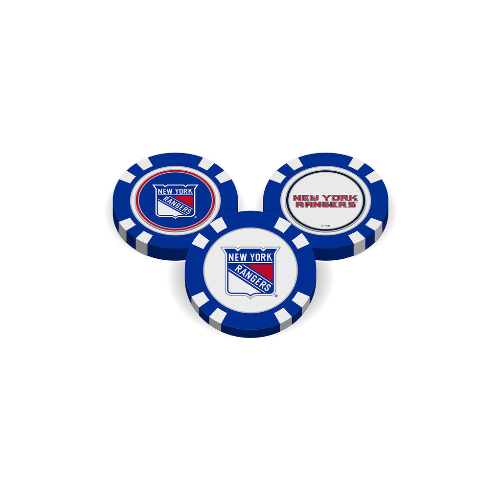 Team Golf NY Rangers Ball Markers - Golf Chip Marker - 