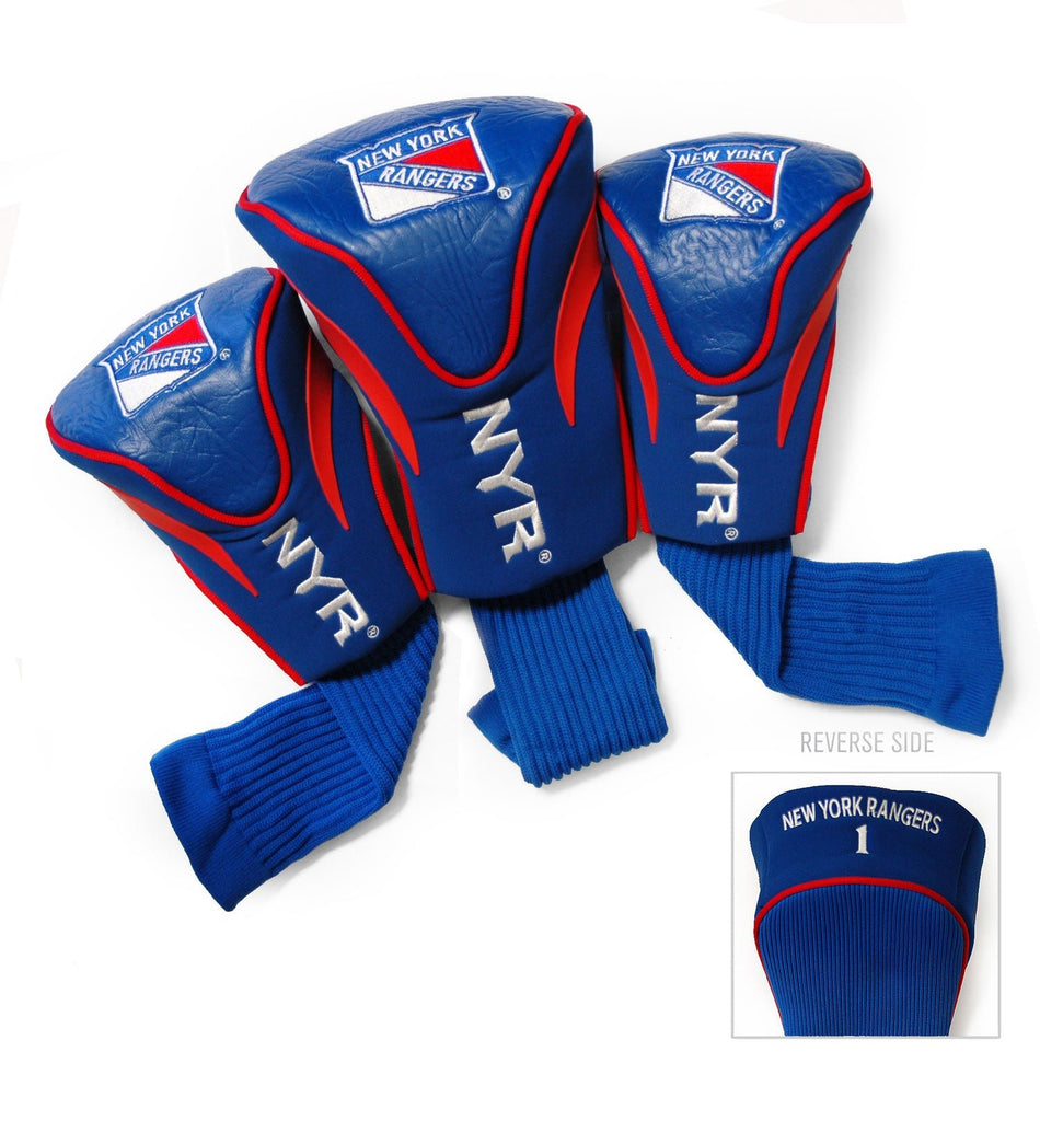 Team Golf NY Rangers DR/FW Headcovers - 3 Pack Contour - Embroidered