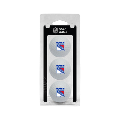 Team Golf NY Rangers Golf Balls - 3 Pack - White