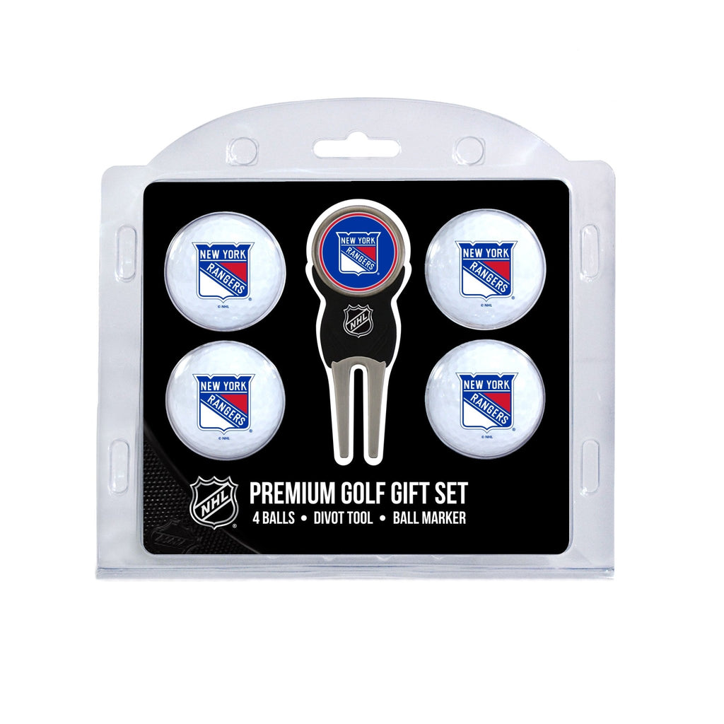 Team Golf NY Rangers Golf Gift Sets - 4 Ball Gift Set - 