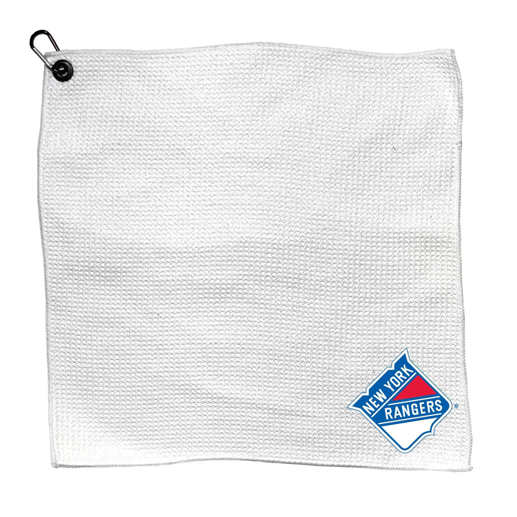 Team Golf NY Rangers Towels - Microfiber 15X15 White - 