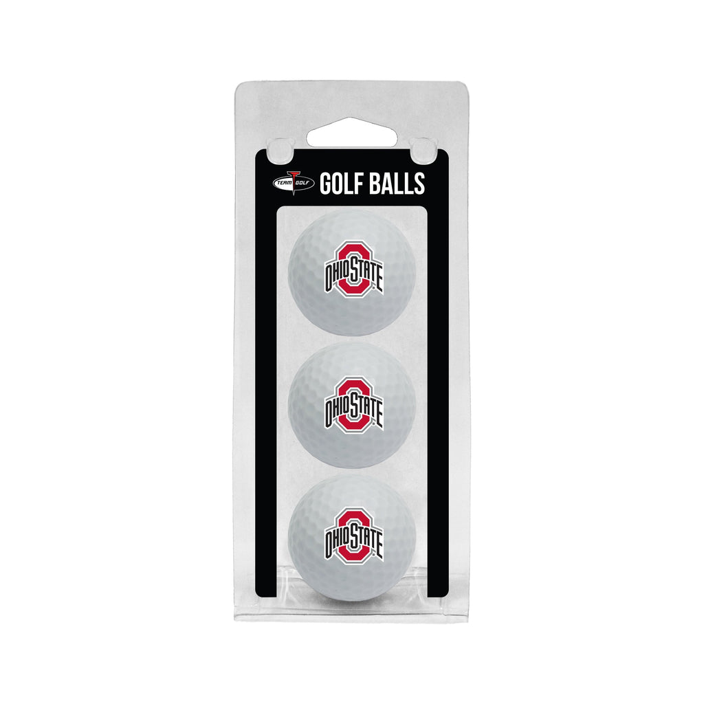 Team Golf Ohio St Golf Balls - 3 Pack - White