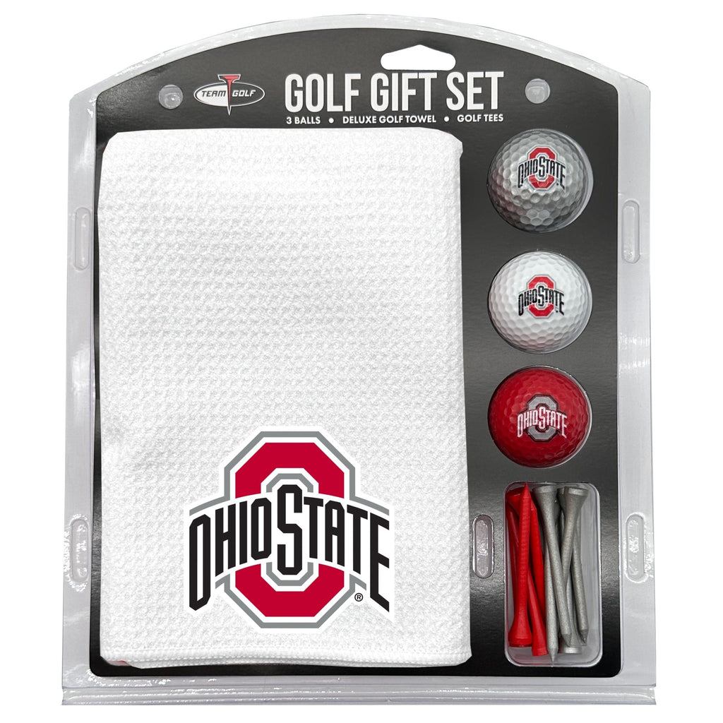 Team Golf Ohio St Golf Gift Sets - Microfiber Towel Gift Set - White - 