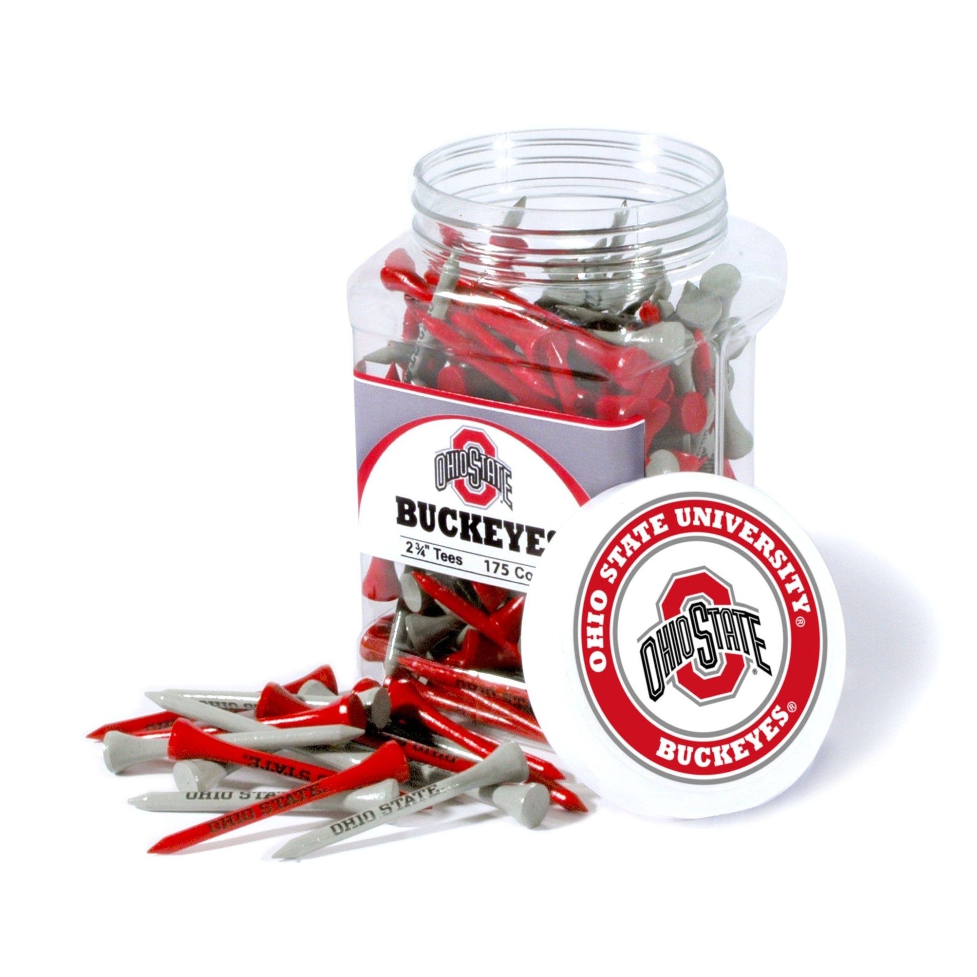 Team Golf Ohio St Golf Tees - 175 Tee Jar - 