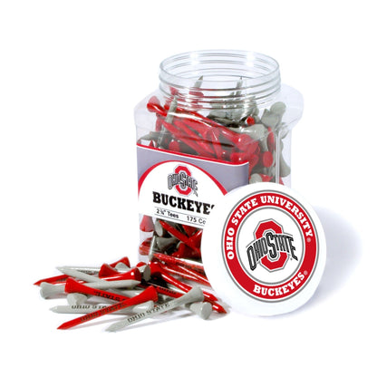 Team Golf Ohio St Golf Tees - 175 Tee Jar - 