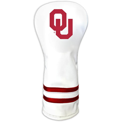 Team Golf Oklahoma DR/FW Headcovers - Fairway HC - Printed White