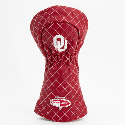 Team Golf Oklahoma DR/FW Quilted Headcovers - Team Golf USA