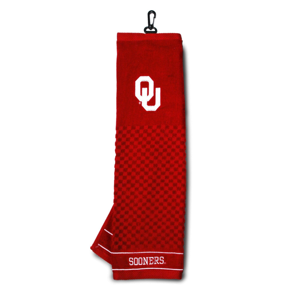 Team Golf Oklahoma Golf Towels - Tri - Fold 16x22 - 