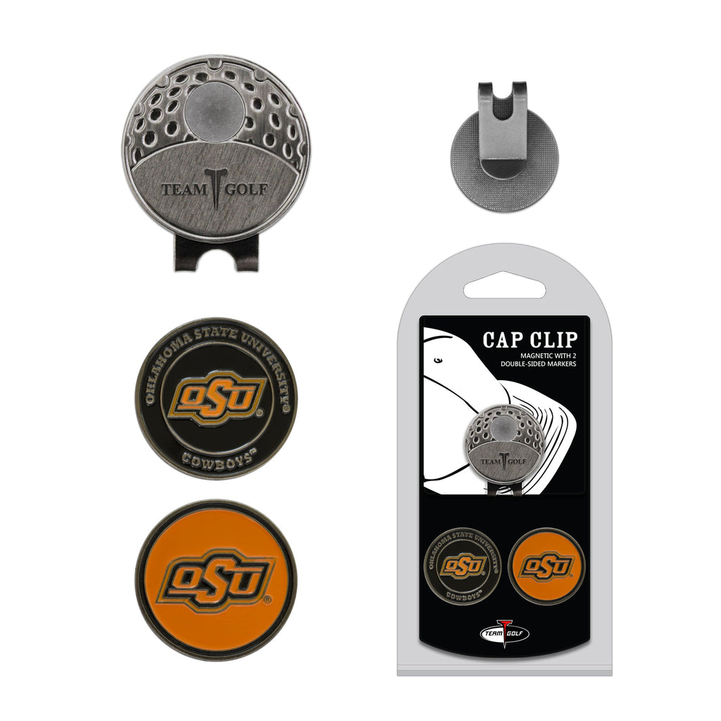 Team Golf Oklahoma St Ball Markers - Hat Clip - 2 markers - 