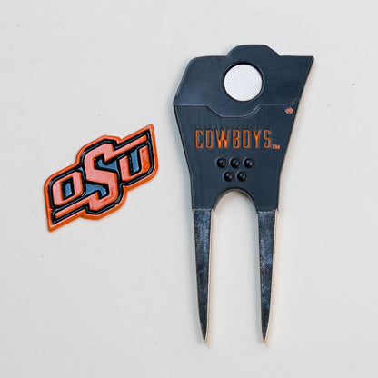 Team Golf Oklahoma St Divot Tools - Custom Shaped - 
