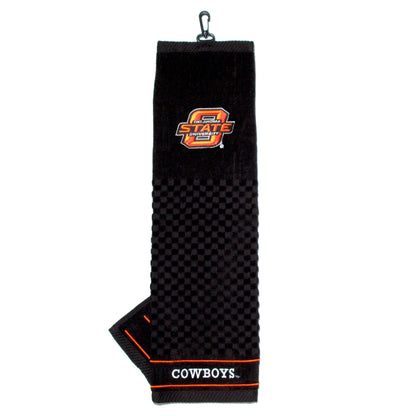 Team Golf Oklahoma St Golf Towels - Tri - Fold 16x22 - 