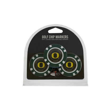Team Golf Oregon Ball Markers - 3 Pack Golf Chip Markers - 