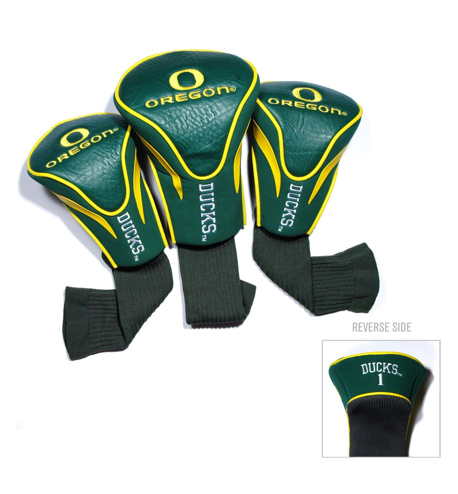 Team Golf Oregon DR/FW Headcovers - 3 Pack Contour - Embroidered