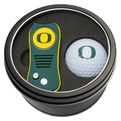 Team Golf Oregon Golf Gift Sets - Tin - Divot Tool & Golf Ball - 