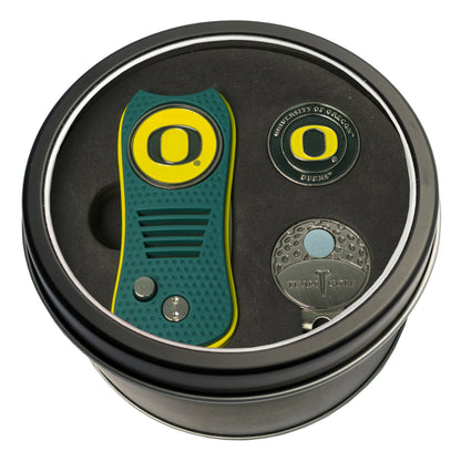 Team Golf Oregon Golf Gift Sets - Tin - Divot Tool & Hat Clip - 
