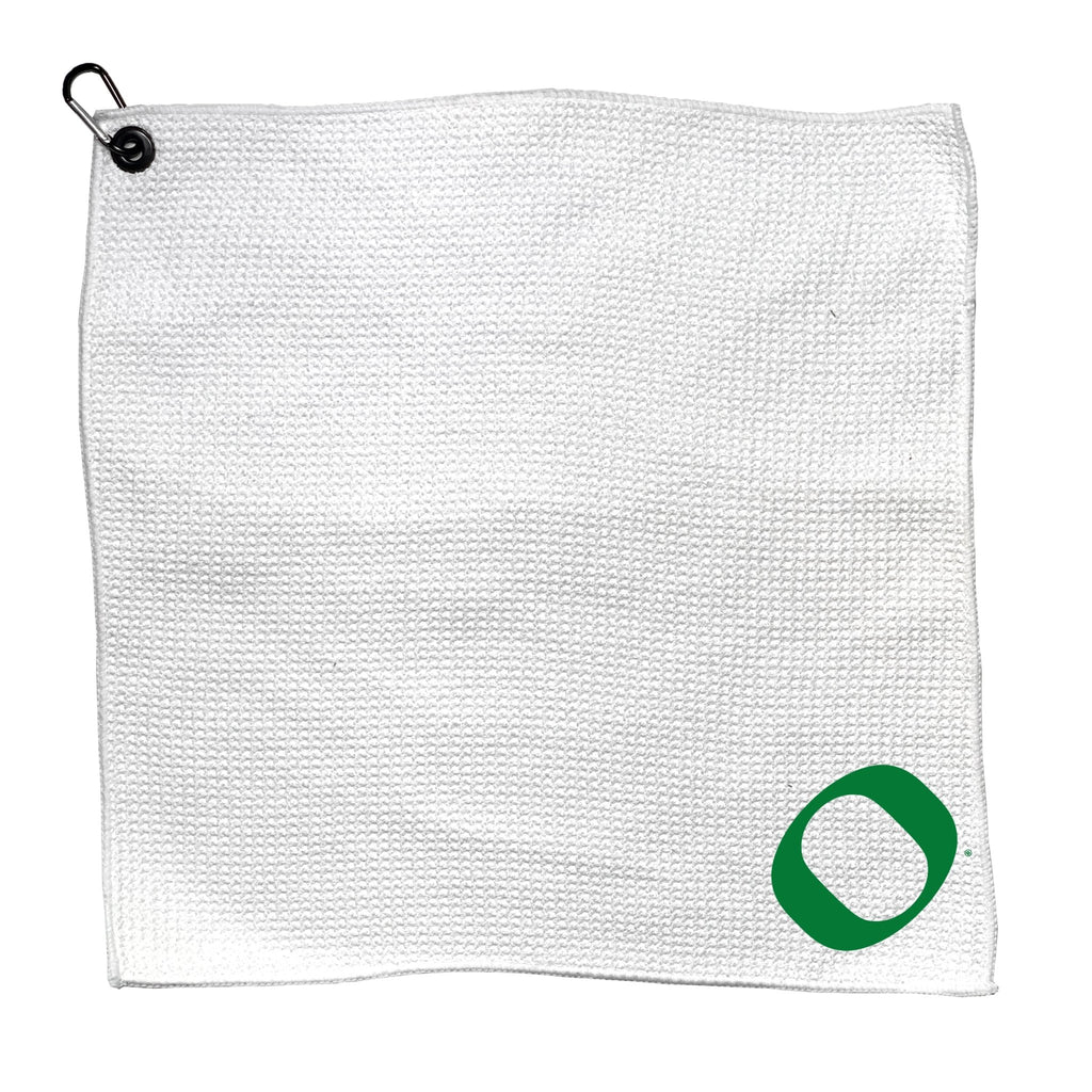 Team Golf Oregon Golf Towels - Microfiber 15X15 White - 