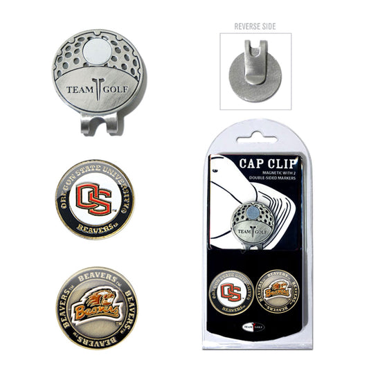 Team Golf Oregon St Ball Markers - Hat Clip - 2 markers - 