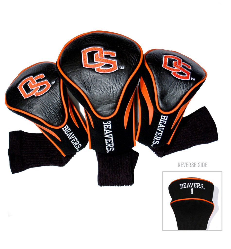 Team Golf Oregon St DR/FW Headcovers - 3 Pack Contour - Embroidered