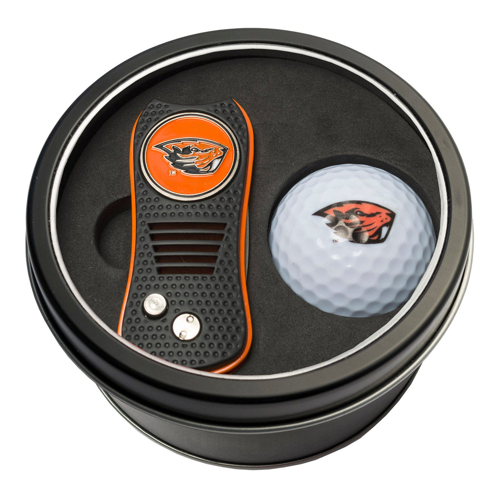 Team Golf Oregon St Golf Gift Sets - Tin - Divot Tool & Golf Ball - 