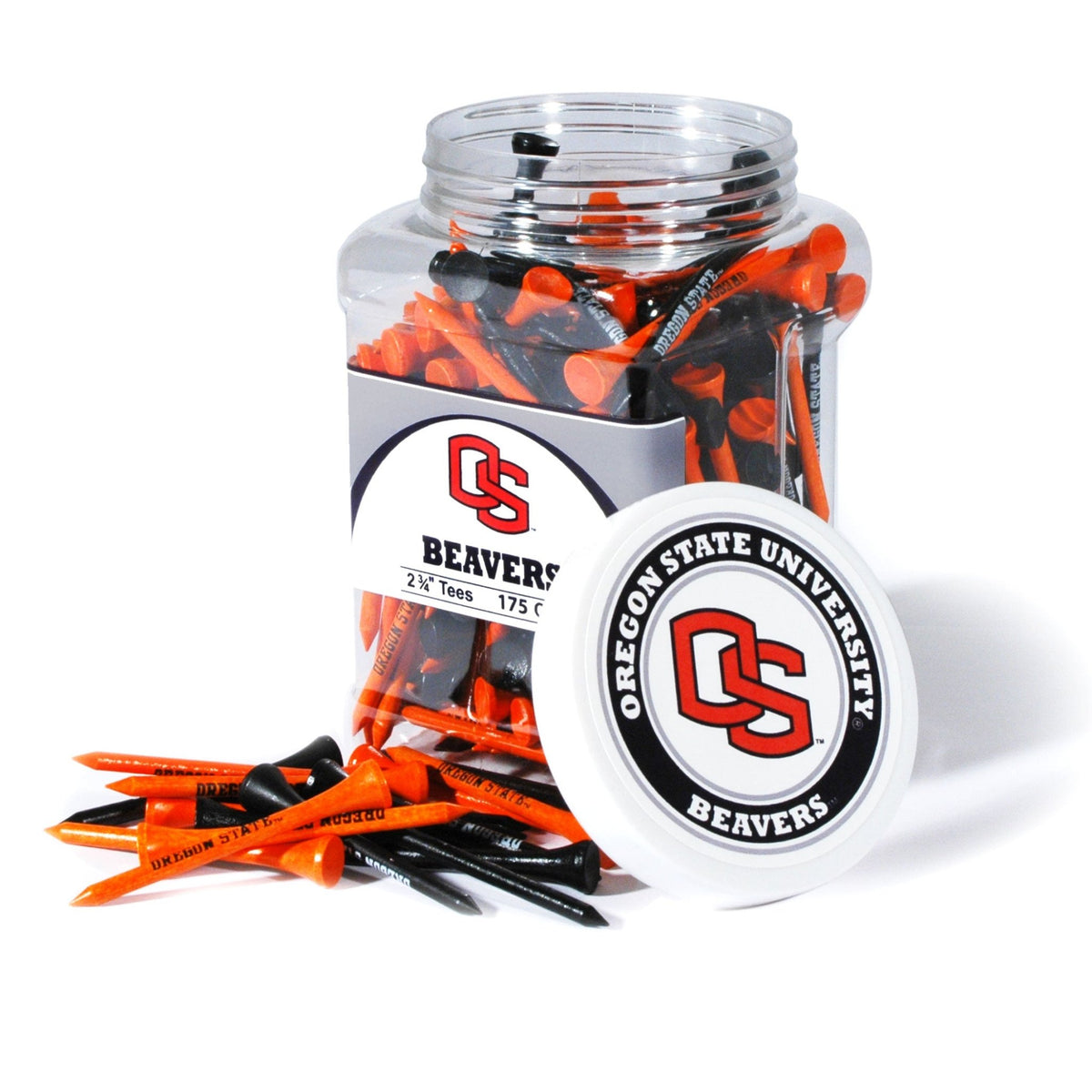 Team Golf Oregon St Golf Tees - 175 Tee Jar - 