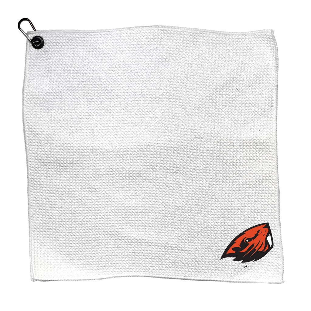 Team Golf Oregon St Golf Towels - Microfiber 15X15 White - 