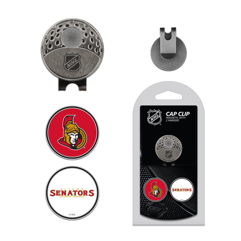 Team Golf OTT Senators Ball Markers - Hat Clip w 2 Ball Markers - 