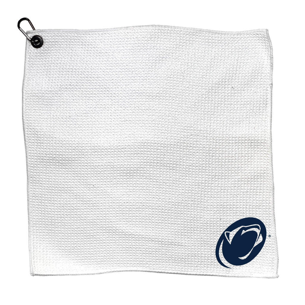 Team Golf Penn St Golf Towels - Microfiber 15X15 White - 